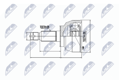 Joint Kit, drive shaft NTY NPZ-MZ-042