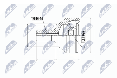 Joint Kit, drive shaft NTY NPZ-MZ-044