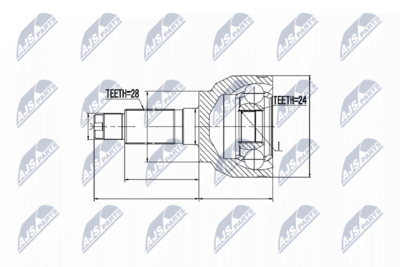 Joint Kit, drive shaft NTY NPZ-MZ-046