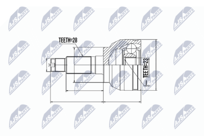 Joint Kit, drive shaft NTY NPZ-MZ-047