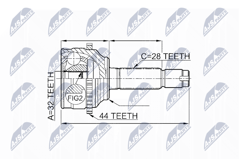 NTY NPZ-MZ-052 Joint Kit, drive shaft