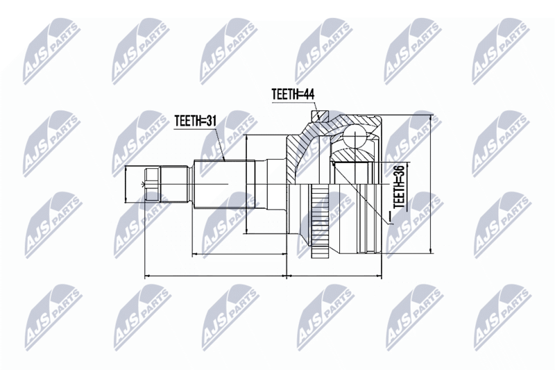 NTY NPZ-MZ-053 Joint Kit, drive shaft