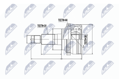 Joint Kit, drive shaft NTY NPZ-MZ-053