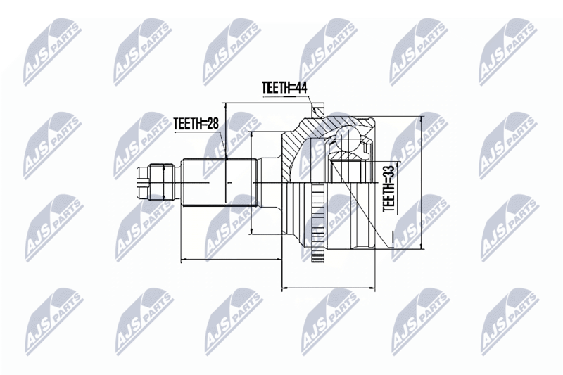 NTY NPZ-MZ-054 Joint Kit, drive shaft