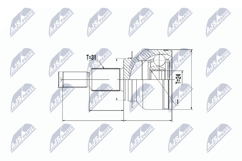 NTY NPZ-MZ-055 Joint Kit, drive shaft