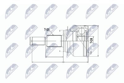 Joint Kit, drive shaft NTY NPZ-MZ-055