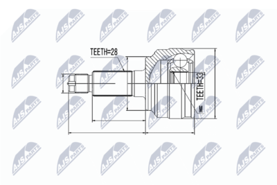 Joint Kit, drive shaft NTY NPZ-MZ-058
