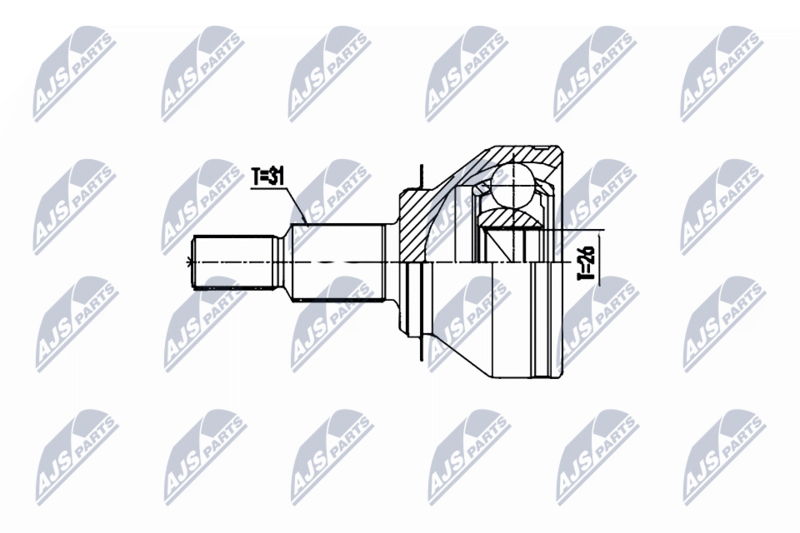 NTY NPZ-MZ-059 Joint Kit, drive shaft
