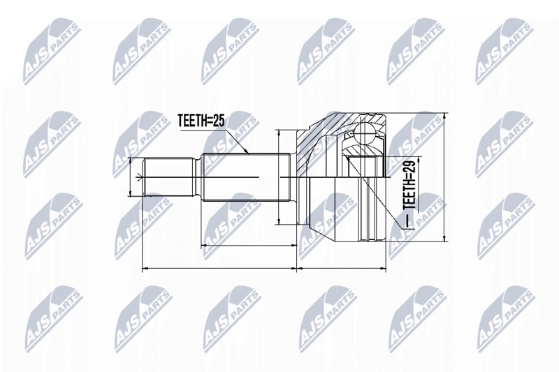 NTY NPZ-MZ-060 Joint Kit, drive shaft