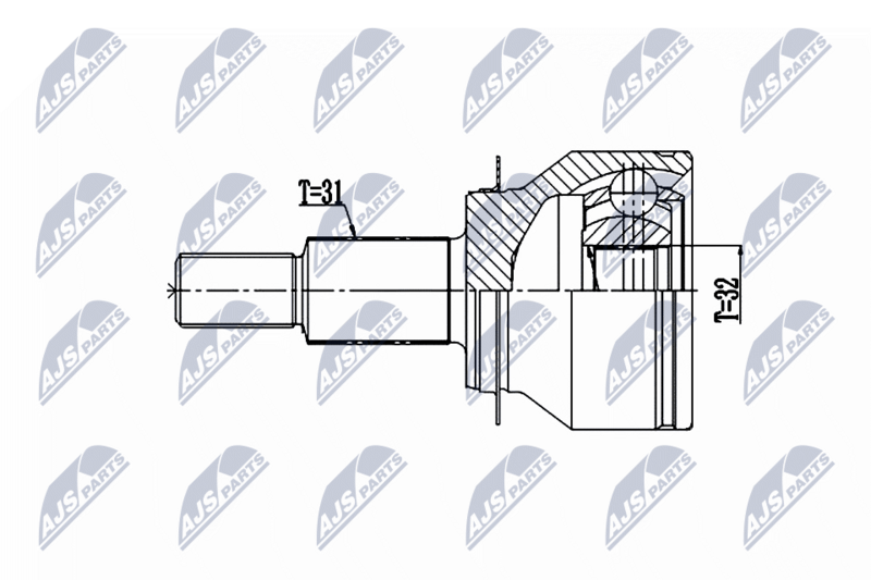 NTY NPZ-MZ-062 Joint Kit, drive shaft