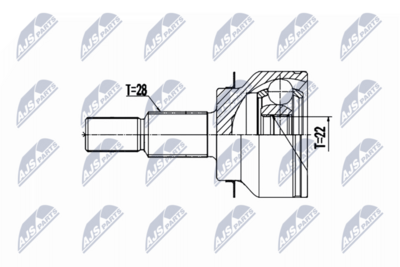 Joint Kit, drive shaft NTY NPZ-MZ-064