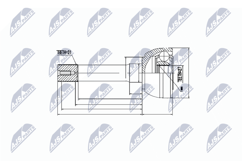 NTY NPZ-NS-011 Joint Kit, drive shaft