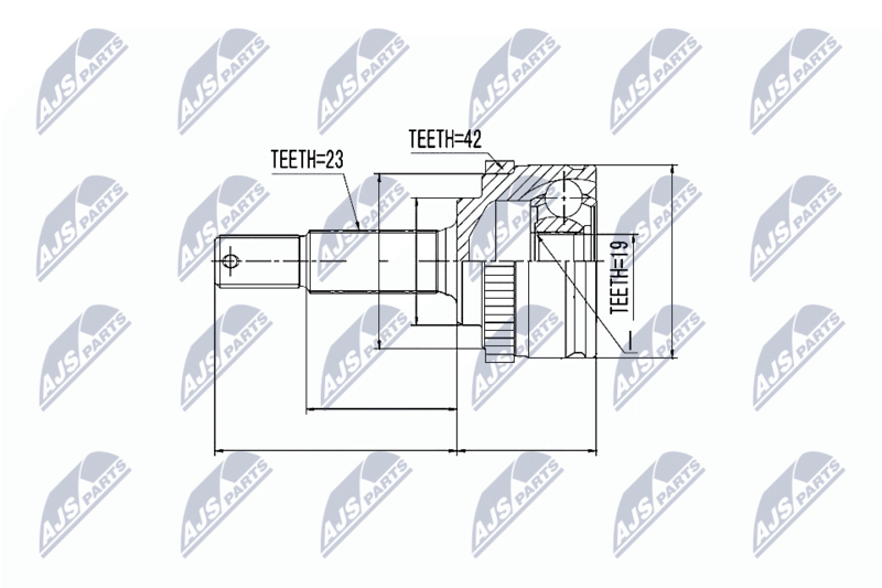 NTY NPZ-NS-039 Joint Kit, drive shaft