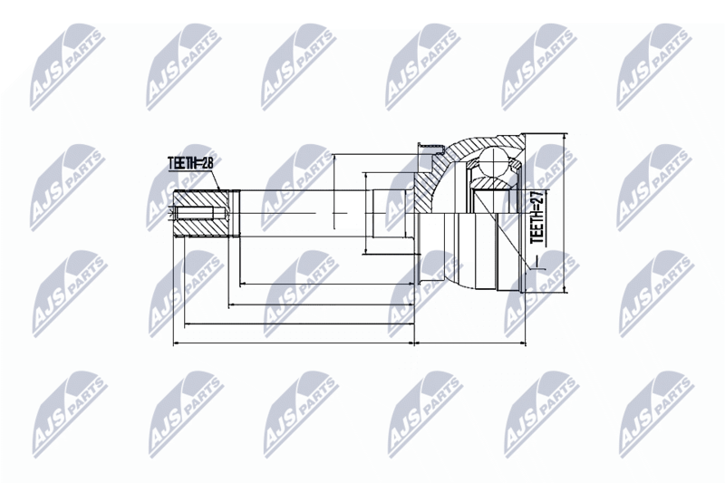 NTY NPZ-NS-040 Joint Kit, drive shaft