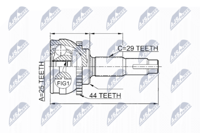 Joint Kit, drive shaft NTY NPZ-NS-077