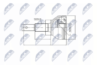 Joint Kit, drive shaft NTY NPZ-NS-084