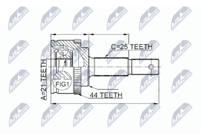 Joint Kit, drive shaft NTY NPZ-NS-086