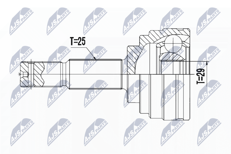 NTY NPZ-NS-093 Joint Kit, drive shaft