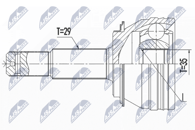 NTY NPZ-NS-096 Joint Kit, drive shaft