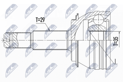 Joint Kit, drive shaft NTY NPZ-NS-096