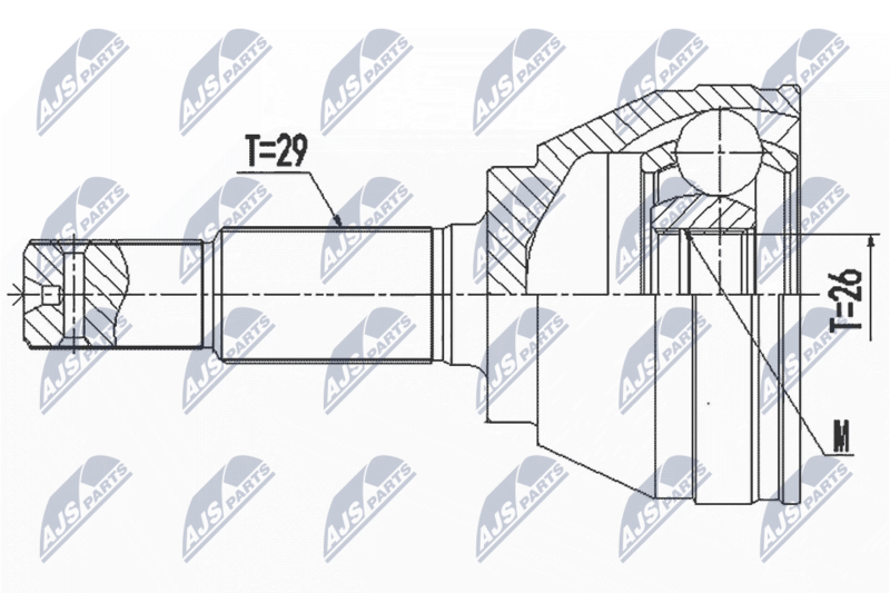NTY NPZ-NS-097 Joint Kit, drive shaft