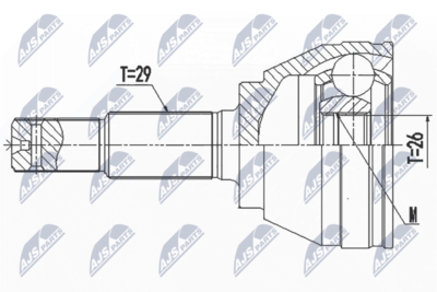 Joint Kit, drive shaft NTY NPZ-NS-097