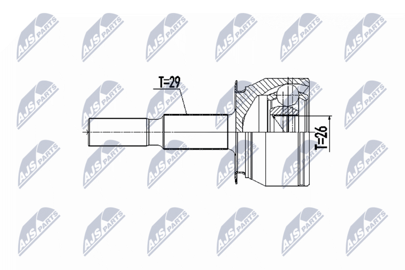 NTY NPZ-NS-099 Joint Kit, drive shaft