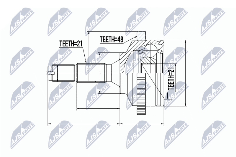 NTY NPZ-PE-017 Joint Kit, drive shaft