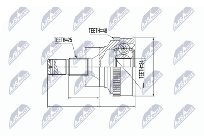 Joint Kit, drive shaft NTY NPZ-PE-018