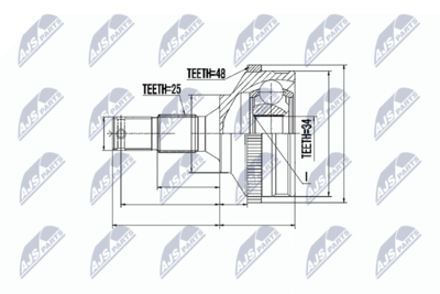 Joint Kit, drive shaft NTY NPZ-PE-027