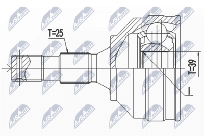 Joint Kit, drive shaft NTY NPZ-PE-029