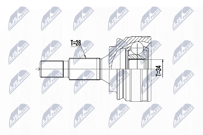 NTY NPZ-PE-031 Joint Kit, drive shaft