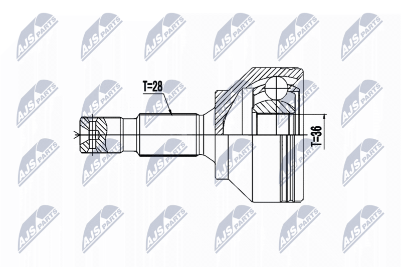 NTY NPZ-PE-033 Joint Kit, drive shaft