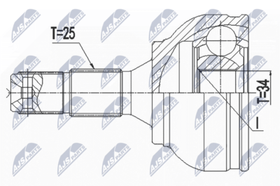 Joint Kit, drive shaft NTY NPZ-PE-034