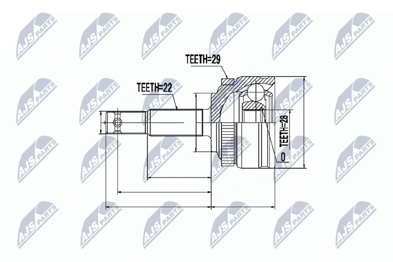NTY NPZ-PL-007 Joint Kit, drive shaft