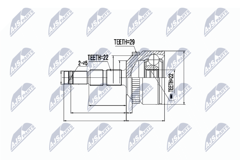 NTY NPZ-PL-034 Joint Kit, drive shaft