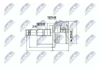 Joint Kit, drive shaft NTY NPZ-PL-034