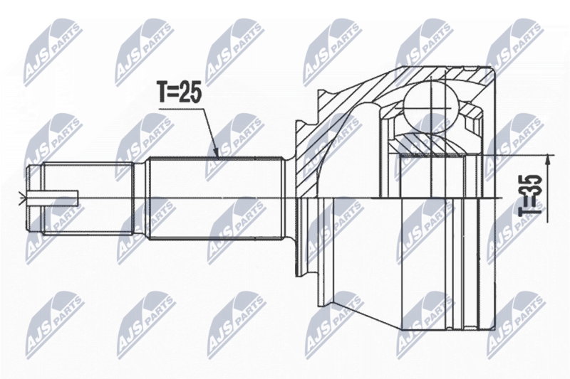 NTY NPZ-PL-044 Joint Kit, drive shaft