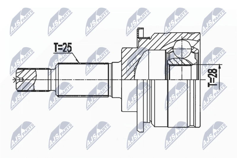 NTY NPZ-PL-046 Joint Kit, drive shaft