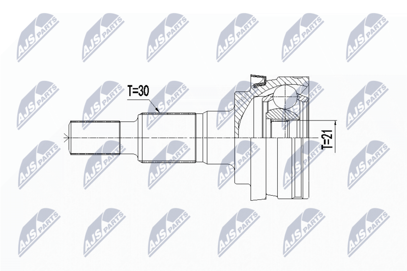 NTY NPZ-PS-000 Joint Kit, drive shaft