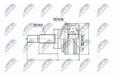 Joint Kit, drive shaft NTY NPZ-RE-012