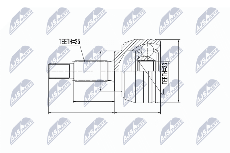 NTY NPZ-RE-017 Joint Kit, drive shaft