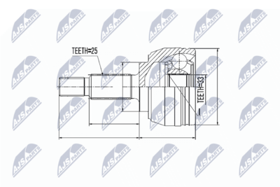 Joint Kit, drive shaft NTY NPZ-RE-017