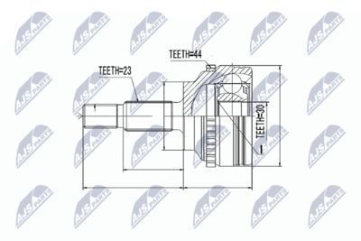 Joint Kit, drive shaft NTY NPZ-RE-020