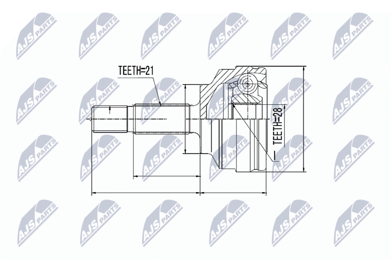 NTY NPZ-RE-022 Joint Kit, drive shaft