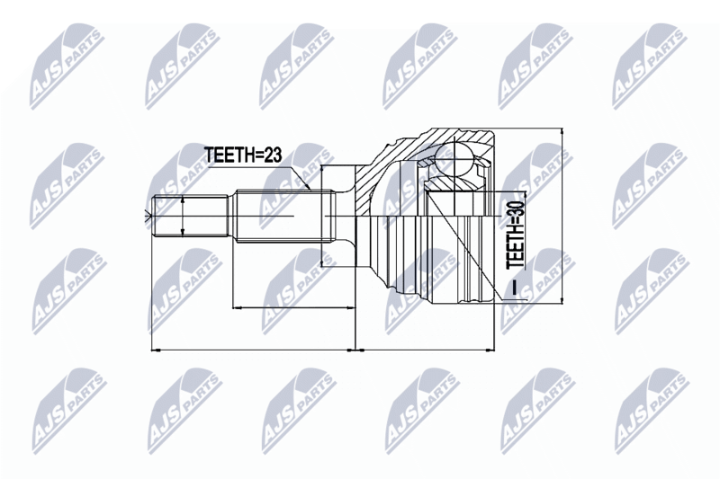 NTY NPZ-RE-023 Joint Kit, drive shaft