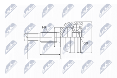 Joint Kit, drive shaft NTY NPZ-RE-032