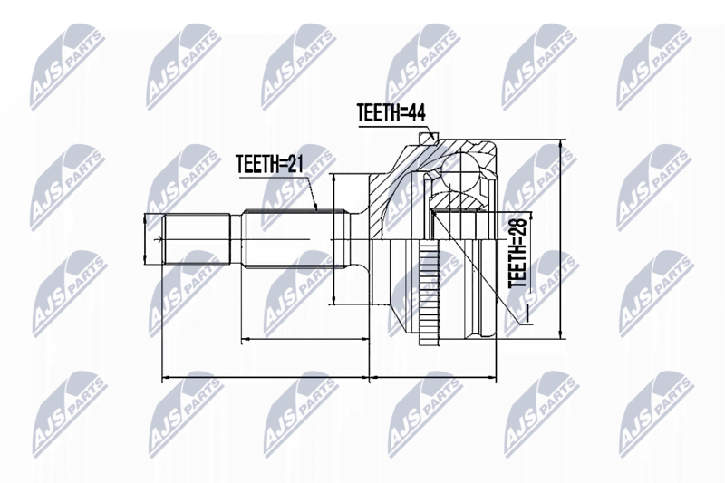 NTY NPZ-RE-043 Joint Kit, drive shaft