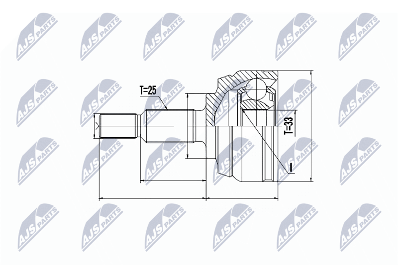 NTY NPZ-RE-044 Joint Kit, drive shaft