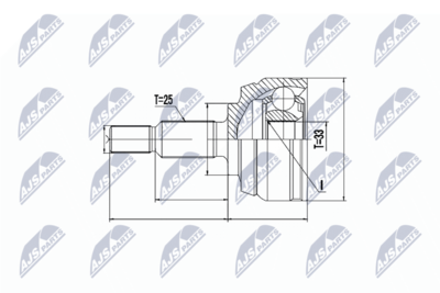 Joint Kit, drive shaft NTY NPZ-RE-044